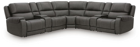 5Z - Pittson Anchor 7-Piece Power Reclining Sectional from Ashley - Luna Furniture