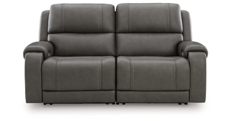 5Z - Pittson Anchor 2-Piece Power Reclining Sectional Loveseat from Ashley Furniture - Luna Furniture