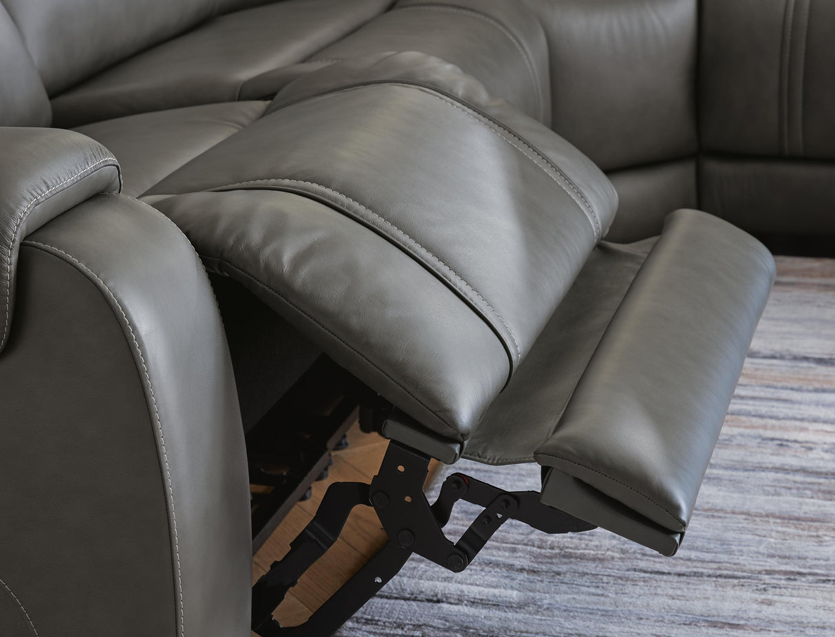 5Z - Pittson Anchor 5-Piece Power Reclining Sectional from Ashley - Luna Furniture