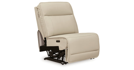 Double Deal Almond 6-Piece Power Reclining Sectional from Ashley - Luna Furniture