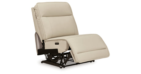 Double Deal Almond Power Armless Recliner from Ashley - Luna Furniture