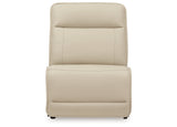 Double Deal Almond 5-Piece Reclining Sectional with Console from Ashley - Luna Furniture