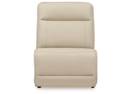 Double Deal Almond 5-Piece Reclining Sectional with Console from Ashley - Luna Furniture