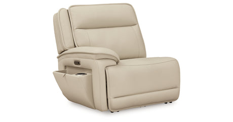 Double Deal Almond 6-Piece Power Reclining Sectional from Ashley - Luna Furniture