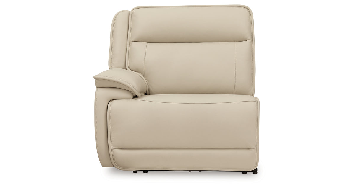Double Deal Almond Left-Arm Facing Power Recliner from Ashley - Luna Furniture