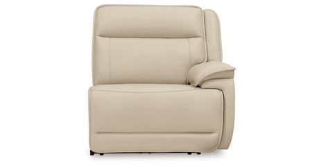 Double Deal Almond 4-Piece Power Reclining Sectional from Ashley - Luna Furniture