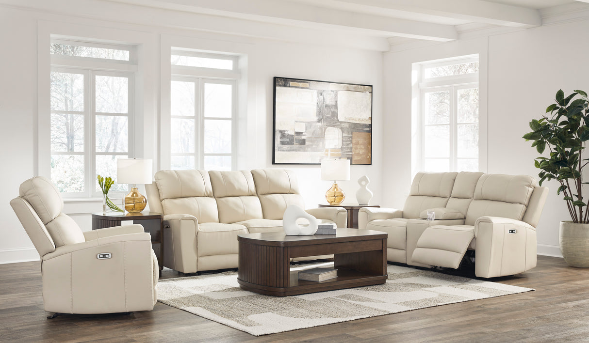 Dahlmoore Almond Power Reclining Living Room Set from Ashley - Luna Furniture