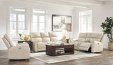 Dahlmoore Almond Power Reclining Living Room Set from Ashley - Luna Furniture