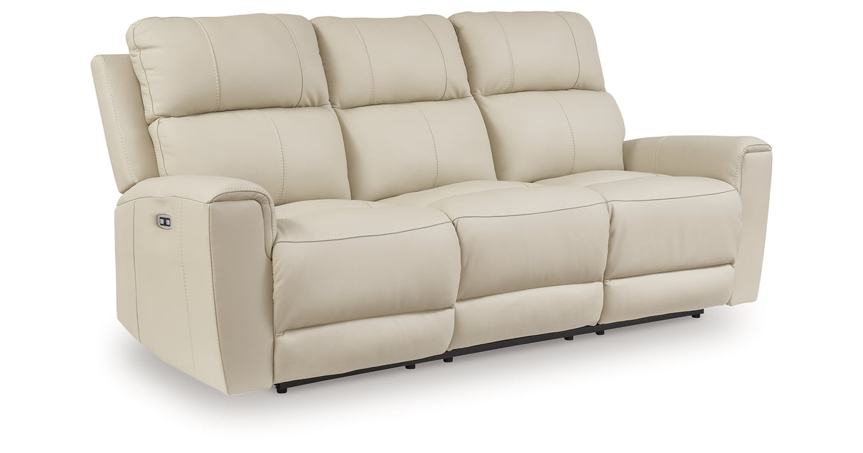 Dahlmoore Almond Power Reclining Sofa from Ashley - Luna Furniture