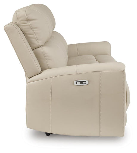 Dahlmoore Almond Power Reclining Sofa from Ashley - Luna Furniture