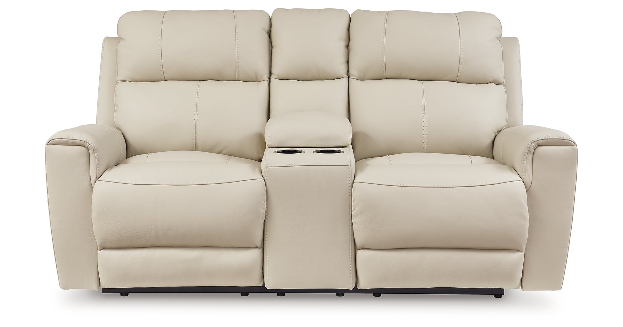 Ashley Dahlmoore Almond Power Reclining Loveseat with Console