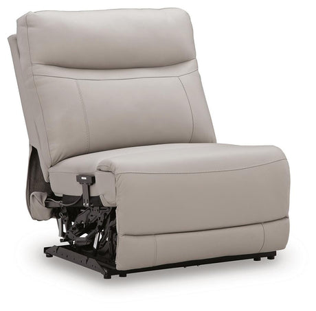 Gravier Gray Power Armless Recliner from Ashley - Luna Furniture