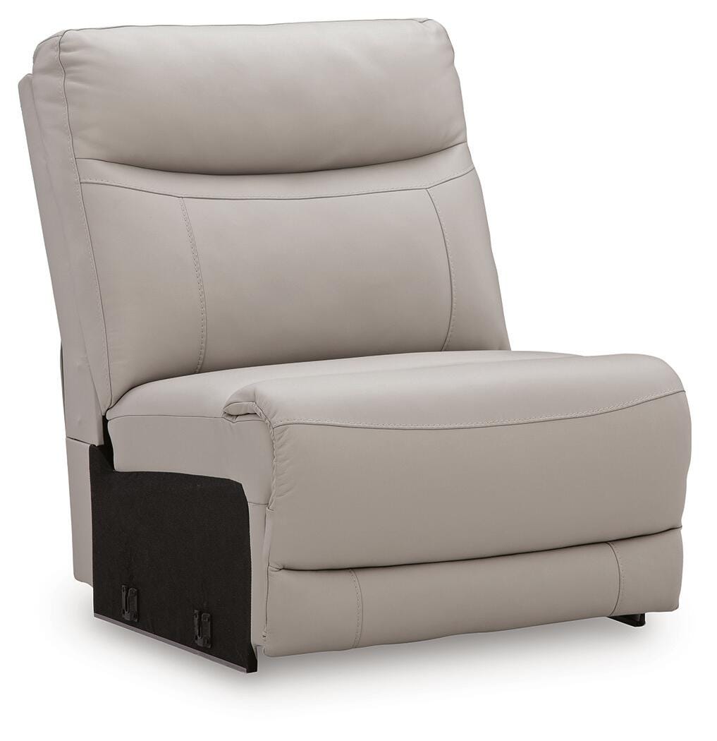 Gravier Gray Armless Chair from Ashley - Luna Furniture