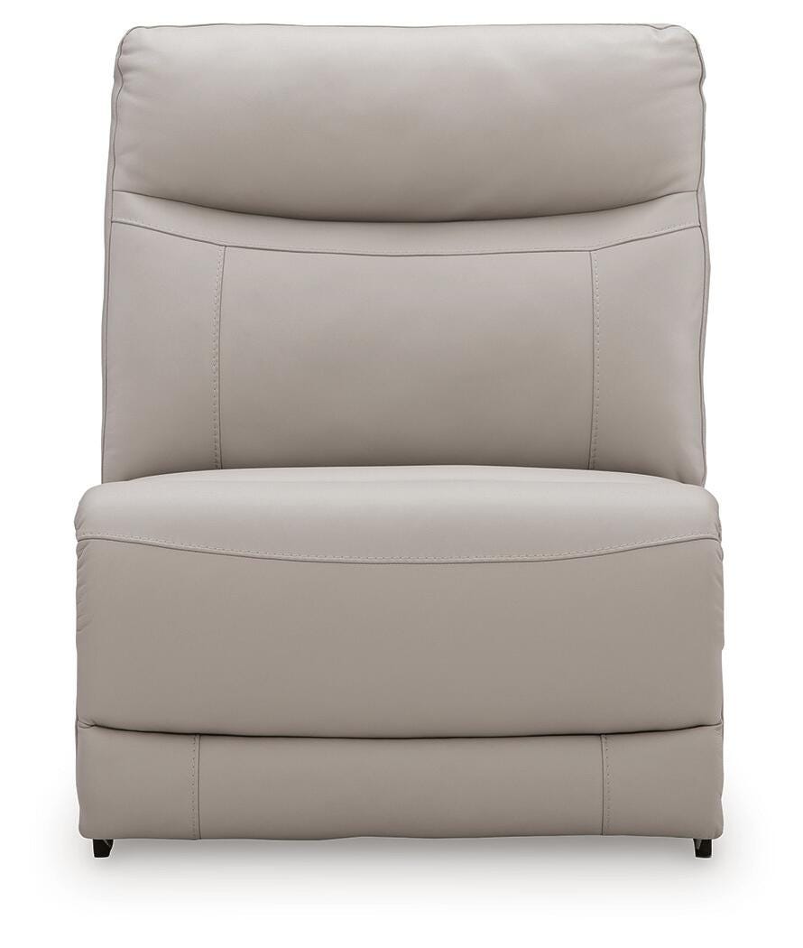 Gravier Gray Armless Chair from Ashley - Luna Furniture