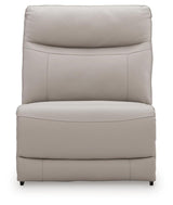 Gravier Gray Armless Chair from Ashley - Luna Furniture