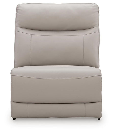 Gravier Gray Armless Chair from Ashley - Luna Furniture