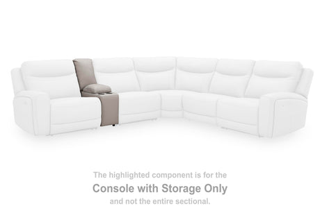 Gravier Gray Console with Storage from Ashley - Luna Furniture