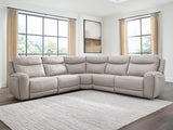Gravier Gray 5-Piece Power Reclining Sectional from Ashley - Luna Furniture