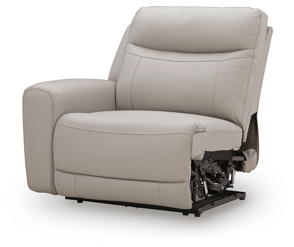 Gravier Gray Left-Arm Facing Power Recliner from Ashley - Luna Furniture