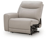 Gravier Gray Left-Arm Facing Power Recliner from Ashley - Luna Furniture