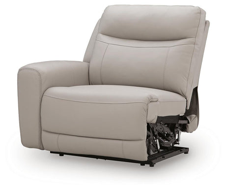 Gravier Gray Left-Arm Facing Power Recliner from Ashley - Luna Furniture