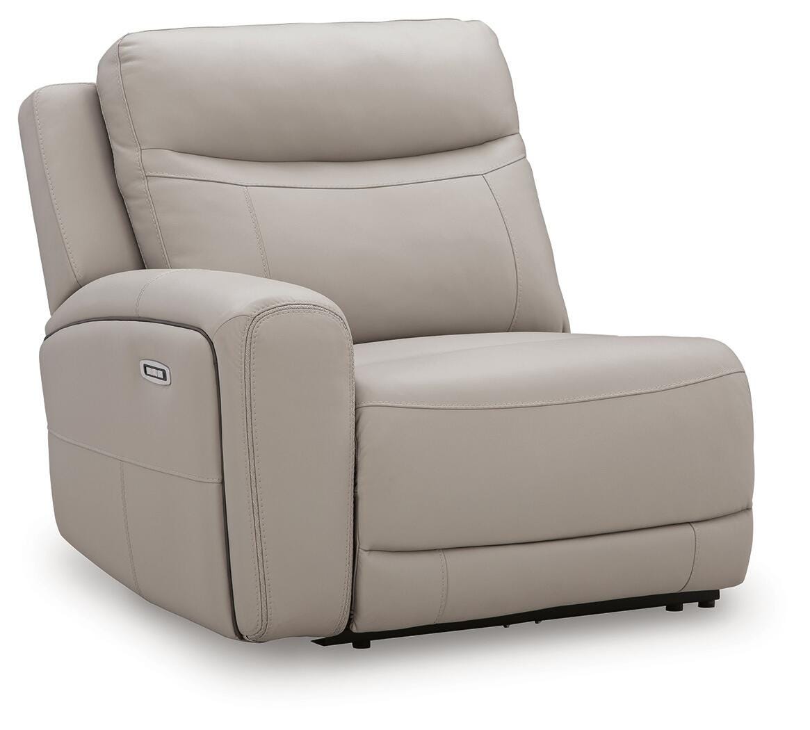 Gravier Gray Left-Arm Facing Power Recliner from Ashley - Luna Furniture
