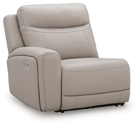 Gravier Gray Left-Arm Facing Power Recliner from Ashley - Luna Furniture
