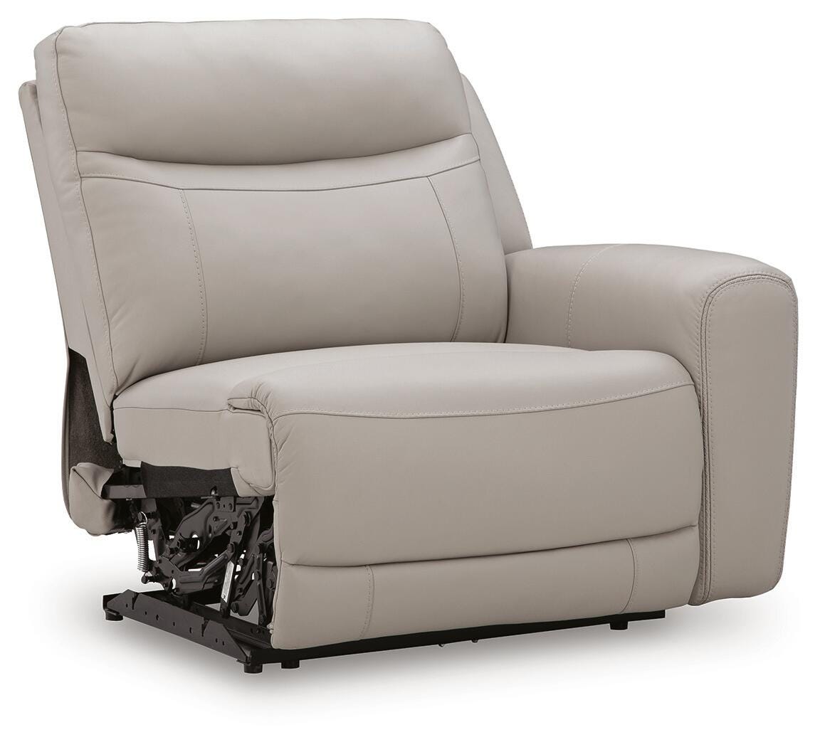 Gravier Gray Right-Arm Facing Power Recliner from Ashley - Luna Furniture