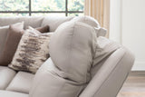 Gravier Gray 6-Piece Power Reclining Sectional with Storage Console from Ashley - Luna Furniture