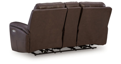 Gravier Cordova Power Reclining Loveseat with Console from Ashley Furniture - Luna Furniture