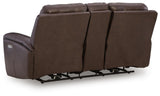 Gravier Cordova Power Reclining Loveseat with Console from Ashley Furniture - Luna Furniture