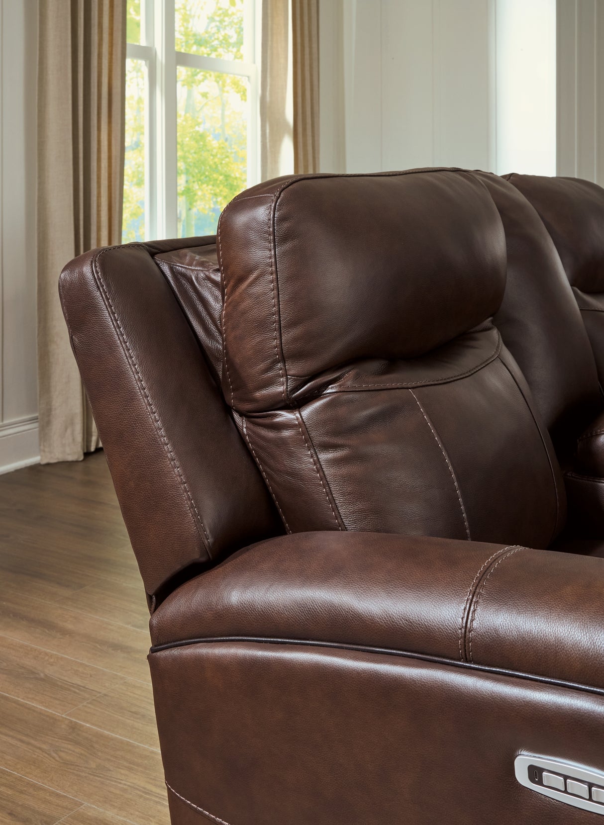 Gravier Cordova Power Reclining Loveseat with Console from Ashley Furniture - Luna Furniture