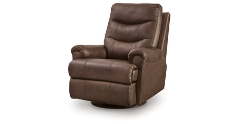 Flynwood Espresso Swivel Glider Recliner from Ashley - Luna Furniture