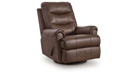 Flynwood Espresso Swivel Glider Recliner from Ashley - Luna Furniture