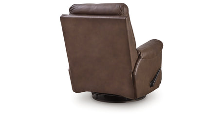 Flynwood Espresso Swivel Glider Recliner from Ashley - Luna Furniture