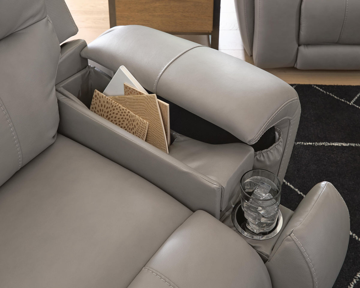 Real Moments Ash Power Recliner with Audio Seating from Ashley - Luna Furniture