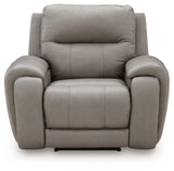 Real Moments Ash Power Recliner with Audio Seating from Ashley - Luna Furniture