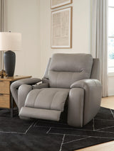 Real Moments Ash Power Recliner with Audio Seating from Ashley - Luna Furniture