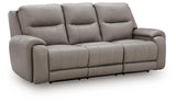 Real Moments Ash Power Reclining Sofa with Audio Seating from Ashley - Luna Furniture