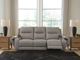 Real Moments Ash Power Reclining Sofa with Audio Seating from Ashley - Luna Furniture