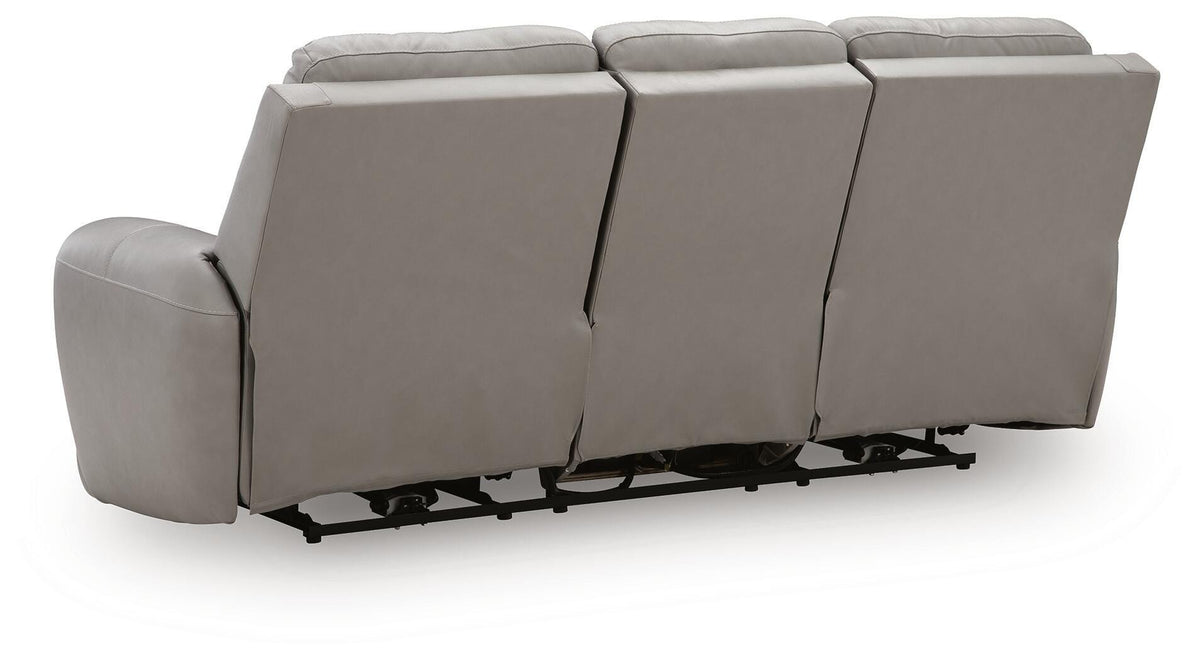 Real Moments Ash Power Reclining Sofa with Audio Seating from Ashley - Luna Furniture