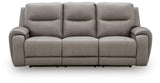 Real Moments Ash Power Reclining Sofa with Audio Seating from Ashley - Luna Furniture