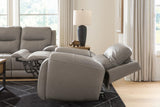 Real Moments Ash Power Reclining Sofa with Audio Seating from Ashley - Luna Furniture