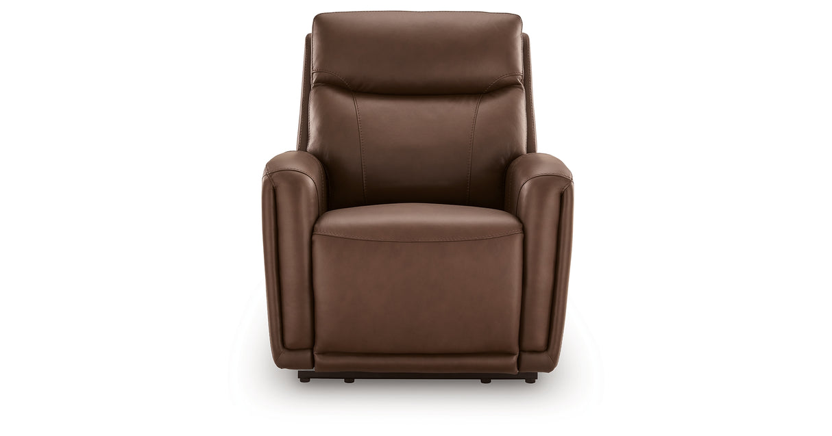 Pincara Umber Power AutoGlide Recliner from Ashley Furniture - Luna Furniture