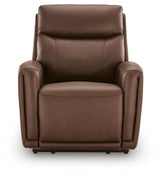 Pincara Umber Power AutoGlide Recliner with Audio System from Ashley - Luna Furniture