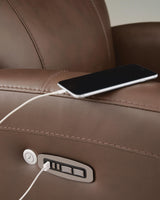 Pincara Umber Power AutoGlide Recliner with Audio System from Ashley - Luna Furniture