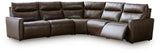 ModZ Chocolate 5-Piece Power Reclining Sectional from Ashley - Luna Furniture