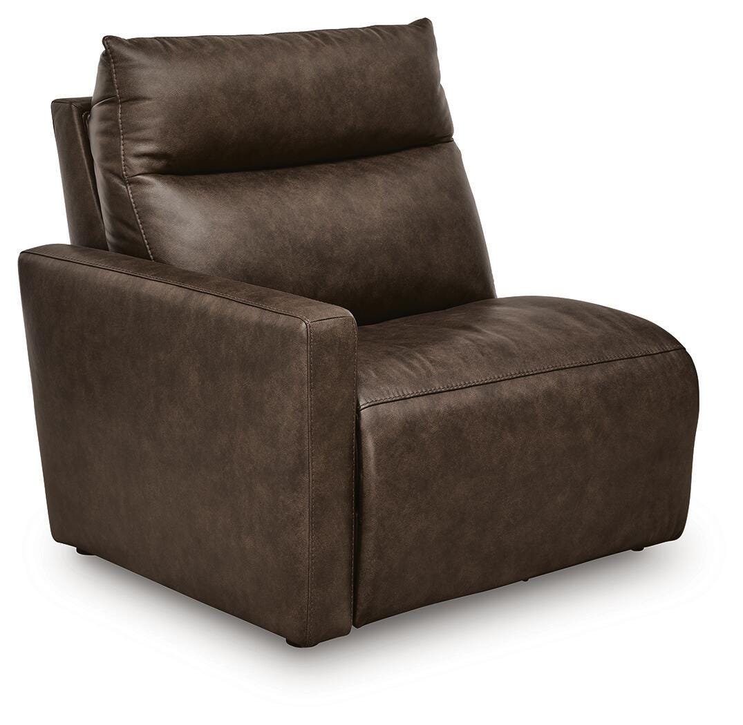 ModZ Chocolate Left-Arm Facing Power Recliner from Ashley - Luna Furniture