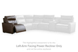 ModZ Chocolate Left-Arm Facing Power Recliner from Ashley - Luna Furniture