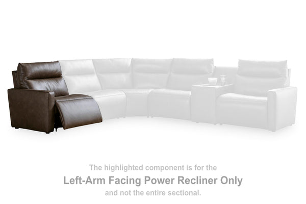 ModZ Chocolate Left-Arm Facing Power Recliner